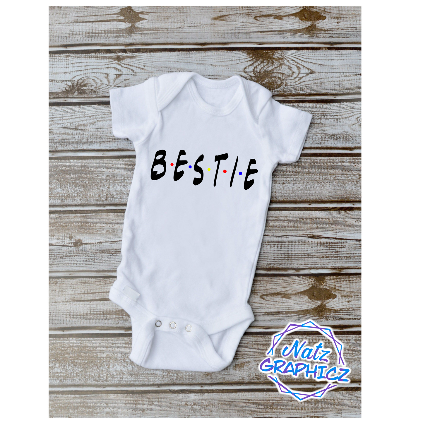 Bestie Friends Baby Onesie