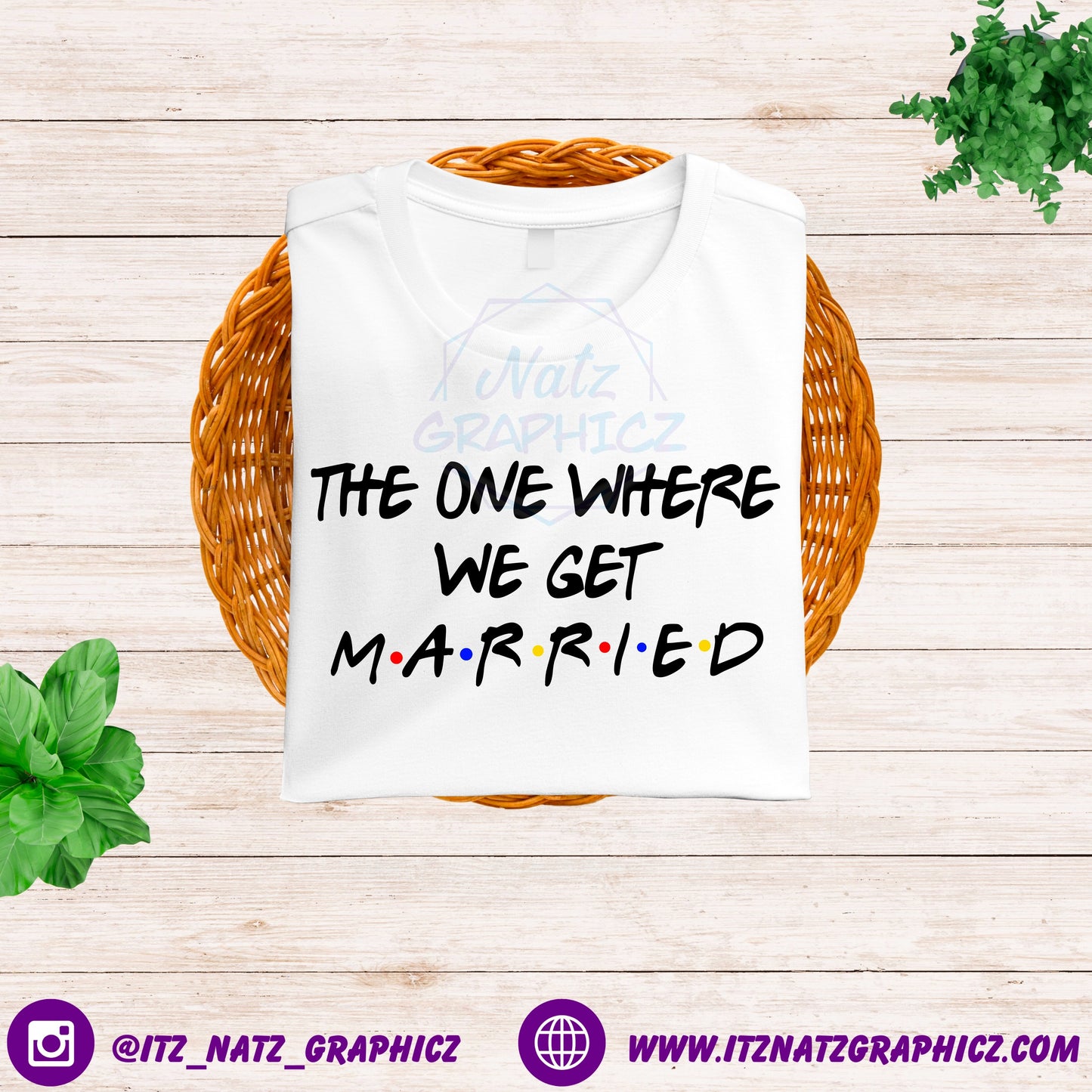 The One Where We Get Married Friends Shirt