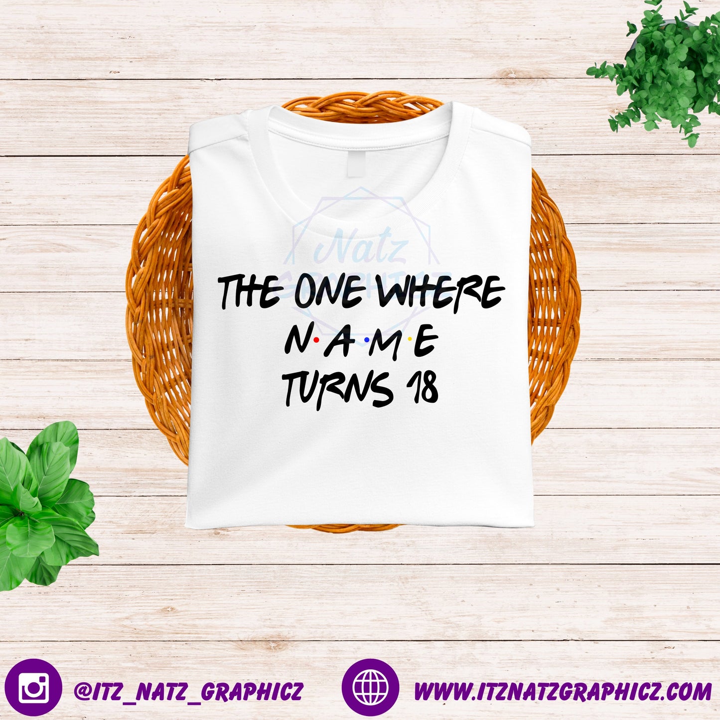 The One Where NAME Turns 18 Friends Shirt