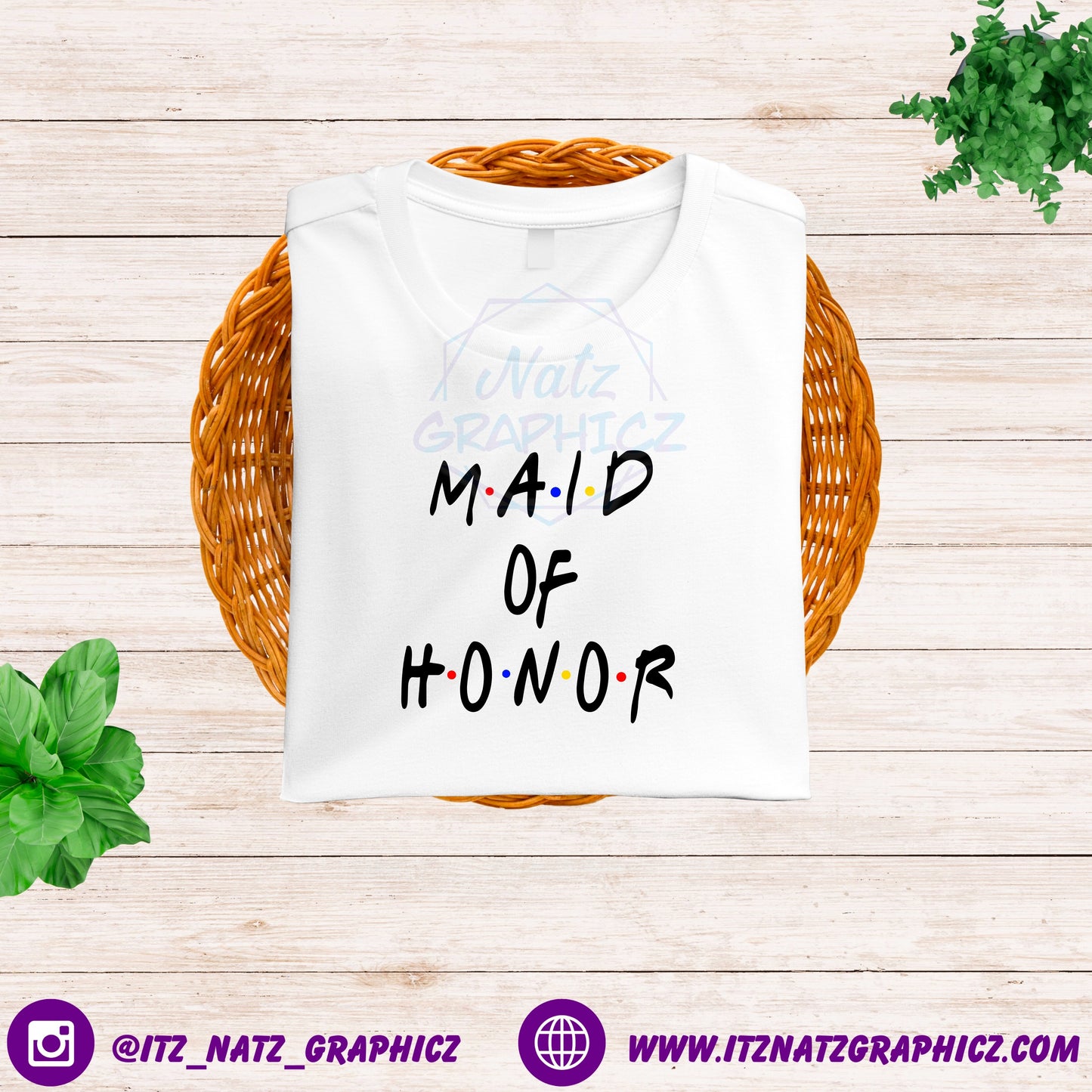Maid Of Honor Friends Shirt