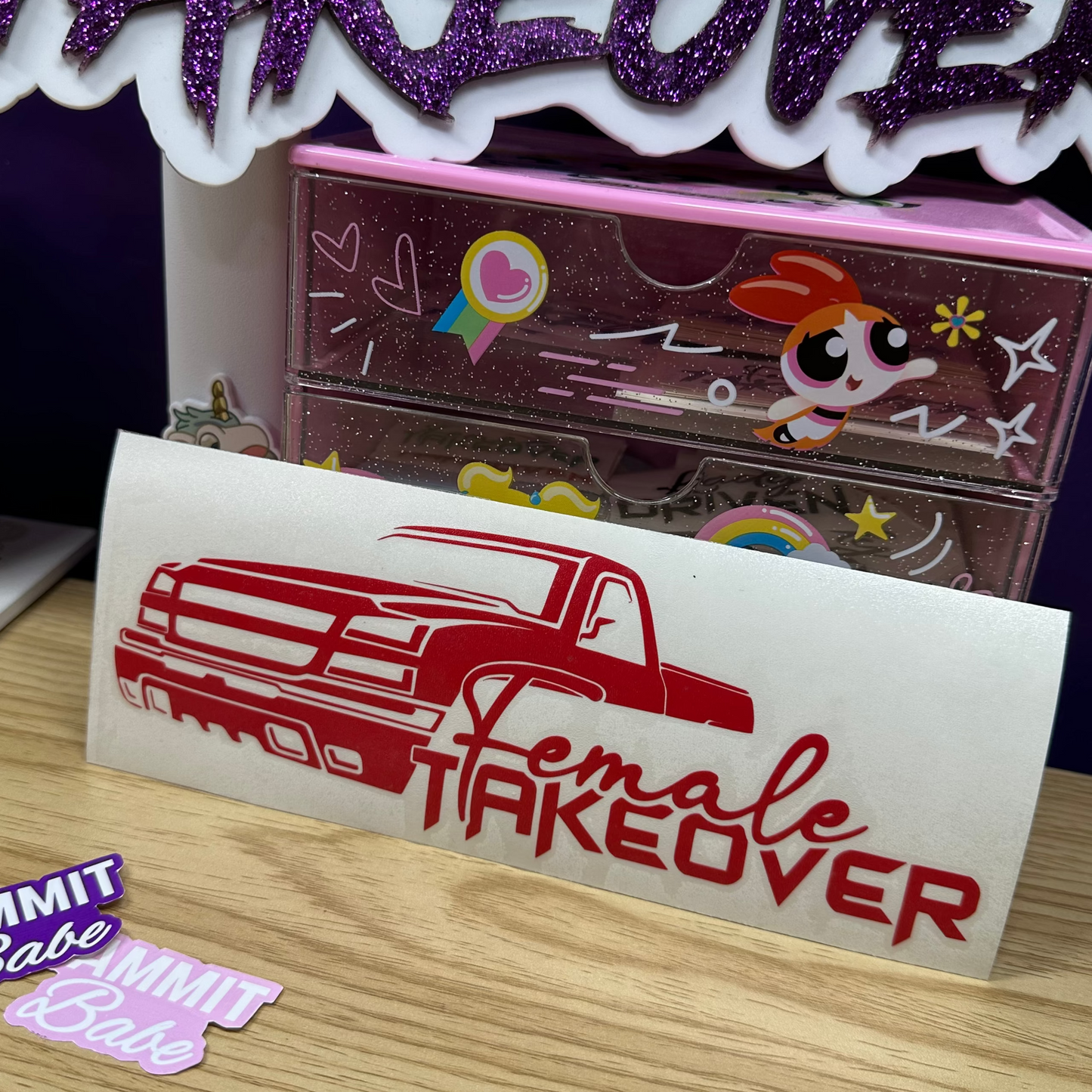 Female Takeover Cateye Decal
